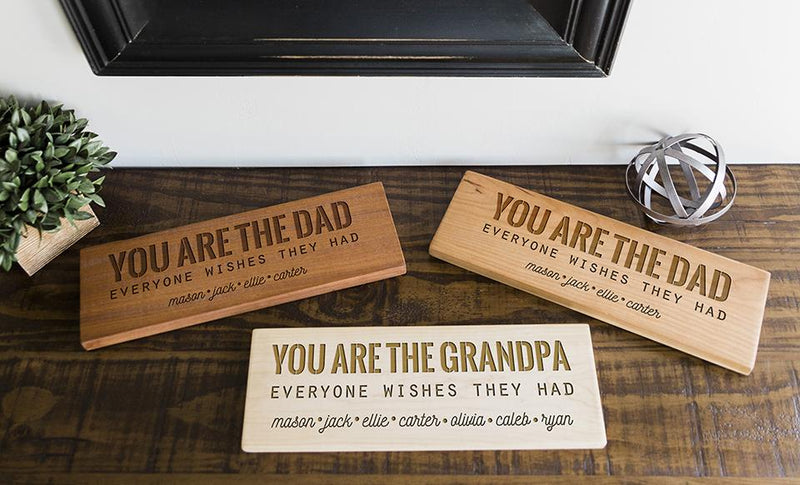 Personalized Signs for Dad and Grandpa