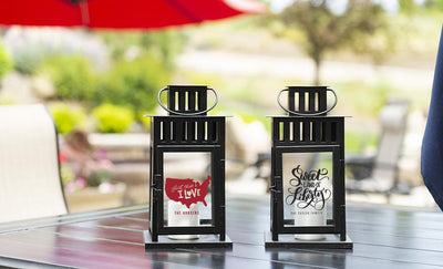 Personalized Patriotic Lanterns