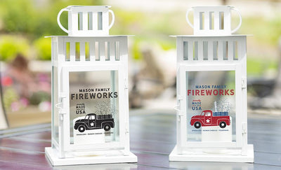 Personalized Patriotic Lanterns