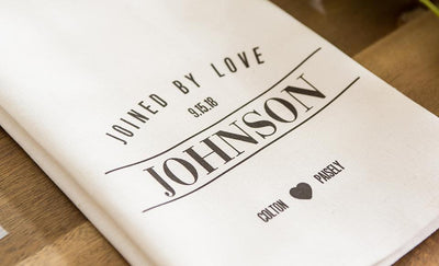 Personalized Wedding Tea Towels
