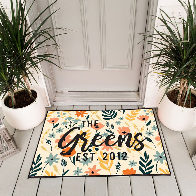Corporate | Personalized Floral Doormats