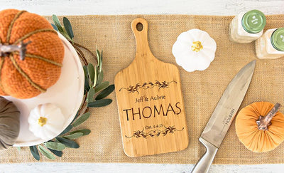 American Pacific Mortgage - Personalized Handled Bamboo Serving Boards