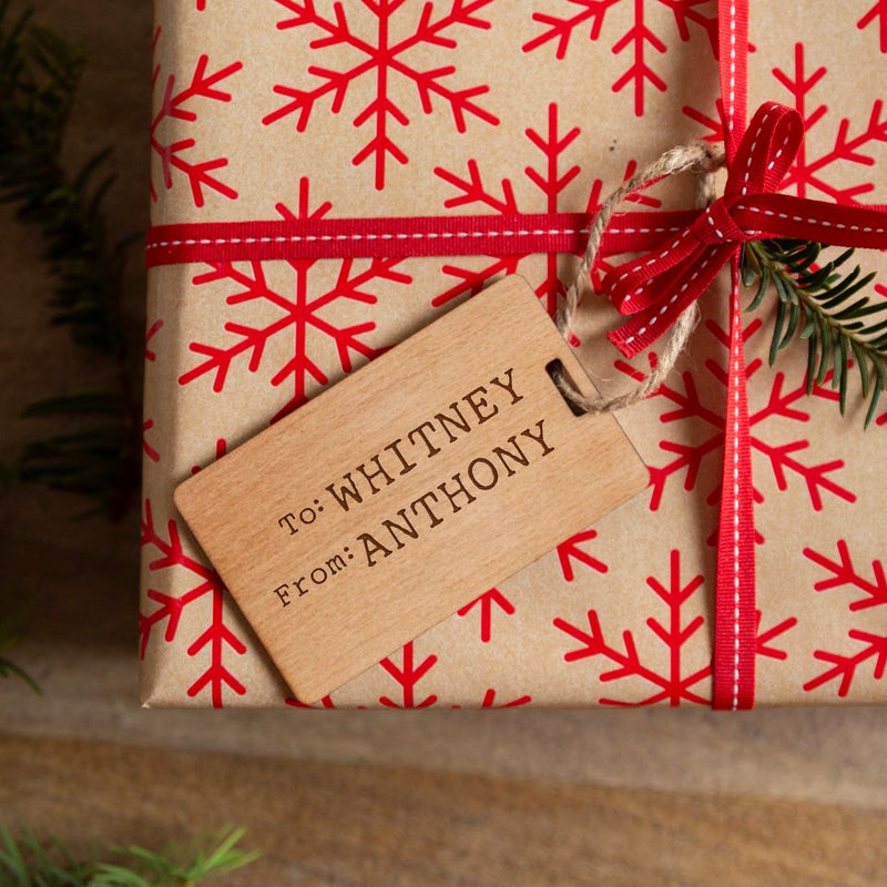 Personalized Christmas Wooden Tags
