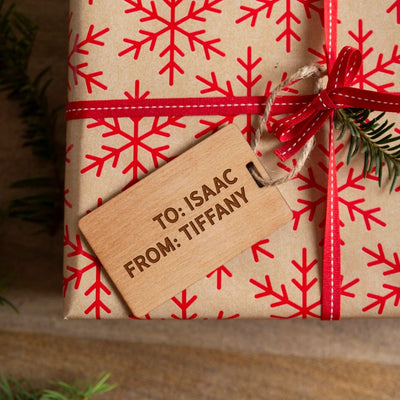 Personalized Christmas Wooden Tags