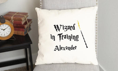 Personalized Wizard Throw Pillow Covers