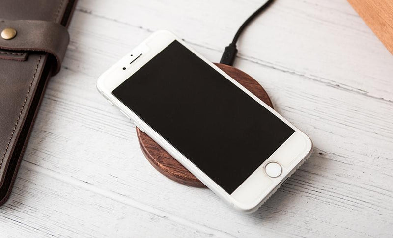 Personalized Wooden Wireless Cell Phone Chargers