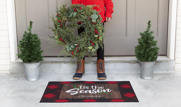 Personalized Layered Christmas Doormat Sets