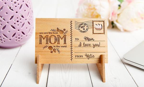 Mother’s Day Personalized Wooden Postcards