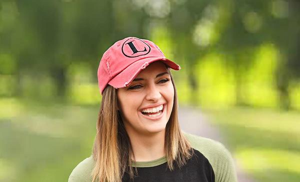 Monogrammed Distressed Caps