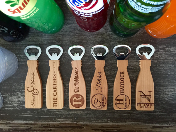 Personalized Magnetic Bottle Openers - 6 Classic Designs!