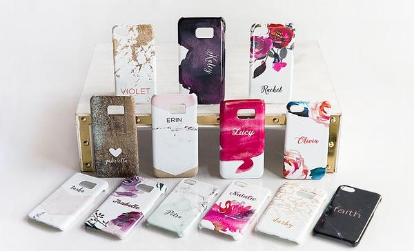 Cell Phone Cases - Watercolor and Marble Designs - Free Shipping