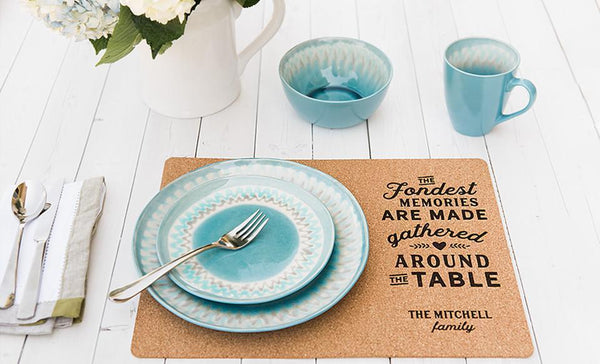 Personalized Cork Placemats - Set of 2
