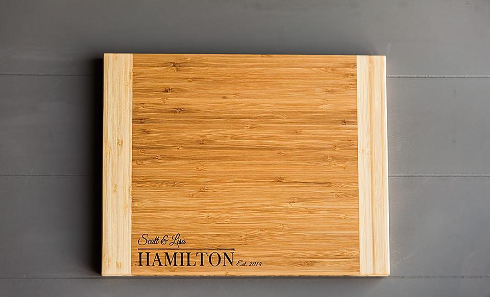 Personalized Bamboo Cutting Board 11x14 – 11 Styles!
