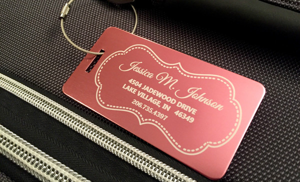 Personalized Aluminum Luggage Tags