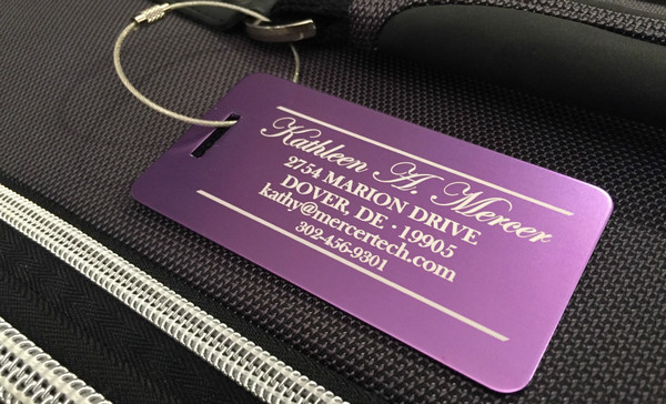 Personalized Aluminum Luggage Tags