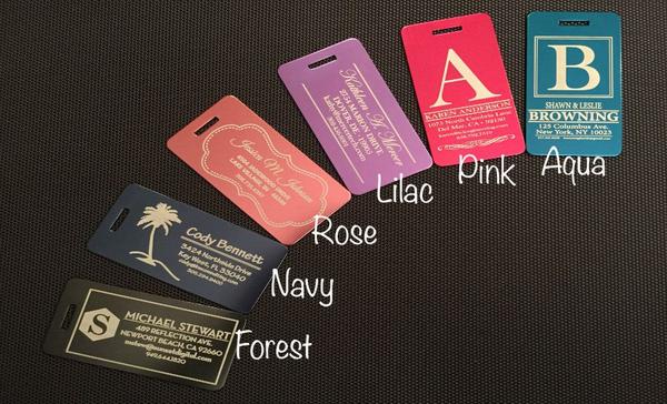 Personalized Aluminum Luggage Tags - Qualtry
