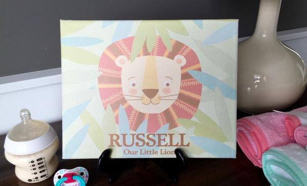 Personalized Canvas Wall Décor - Classic Design - Baby Boy - Qualtry