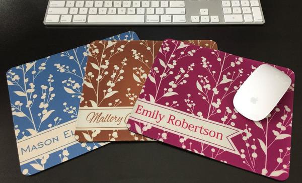 Personalized Mouse Pads - Berries Design - Qualtry