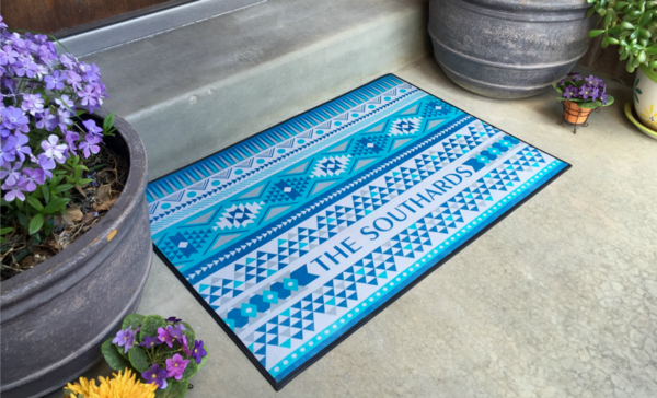 Personalized Large Door Mats - Southwest Design