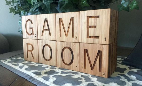 Scrabble Letters and Symbols Blocks