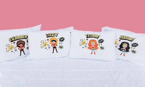 Personalized Girl Superhero Pillowcases