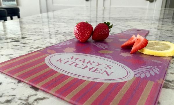 Personalized Tempered Glass Cutting Boards