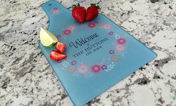 Personalized Tempered Glass Cutting Boards