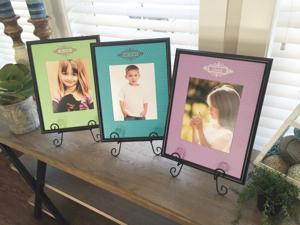 Personalized Designer Photo Frames - Polka Dot Style