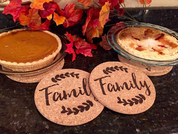 Personalized Large Thanksgiving Hot Pad (1 Pad) - 6 Amazing Designs