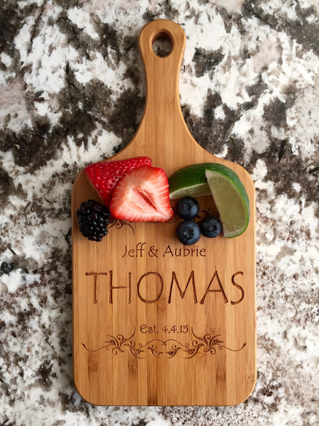 Personalized Handled Bamboo Serving Boards! 8 Amazing Designs!