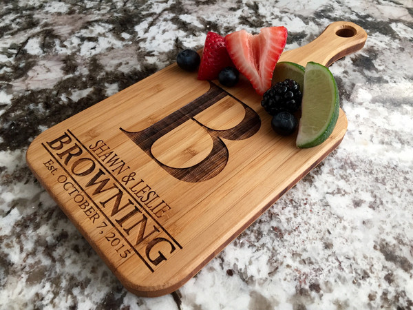 Personalized Handled Bamboo Serving Boards! 8 Amazing Designs!