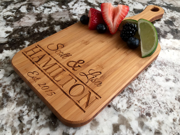 Personalized Handled Bamboo Serving Boards! 8 Amazing Designs!