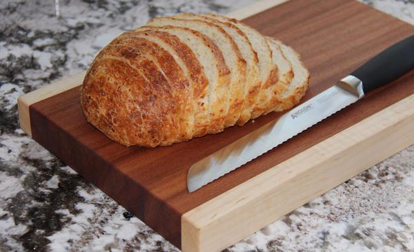 Butcher Block Mahogany/Maple 15x10 - Hand Made in the USA! - Qualtry Personalized Gifts