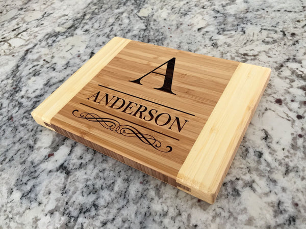 Corporate 5 Dollar Discount Page - Customized Bamboo Cutting Board 6x8 (Two Tone)