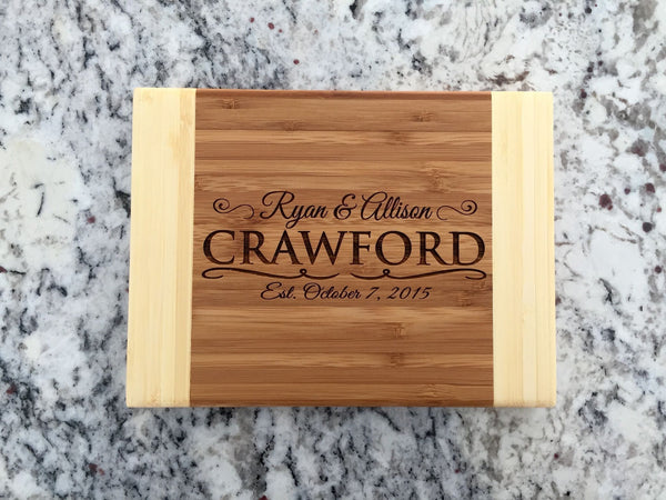 Corporate 5 Dollar Discount Page - Customized Bamboo Cutting Board 6x8 (Two Tone)