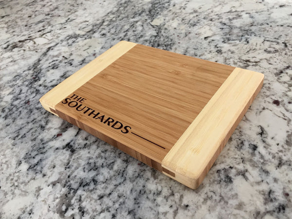 Corporate 5 Dollar Discount Page - Customized Bamboo Cutting Board 6x8 (Two Tone)