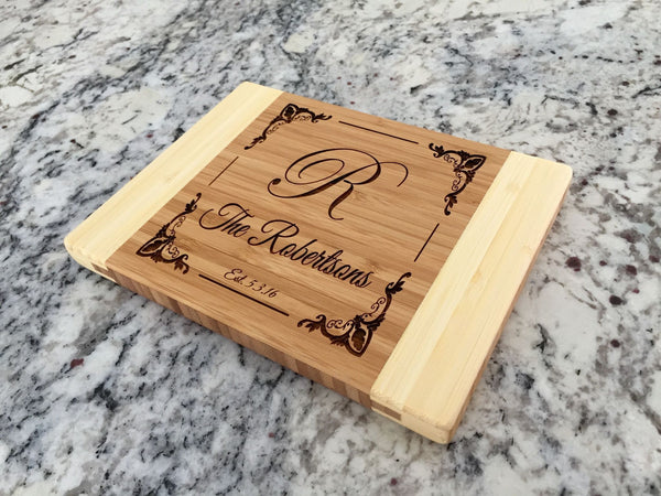 Corporate 5 Dollar Discount Page - Customized Bamboo Cutting Board 6x8 (Two Tone)