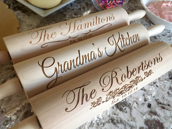 Personalized Rolling Pins - 5 Designs!