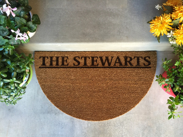 Personalized Door Mats - 2 Styles and 2 Shape Options!