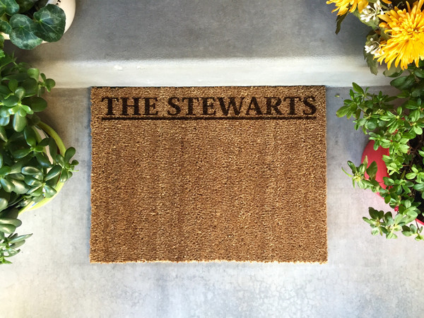 Personalized Door Mat - New Smaller Size!