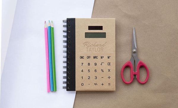 Personalized Notebook Bundle (Sticky Note, Sketch Pad, AND Calculator Notebooks!)