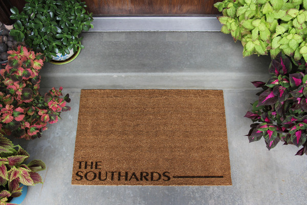 Personalized Door Mats - 2 Styles and 2 Shape Options!