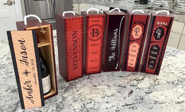 Personalized Decorative Wine Case