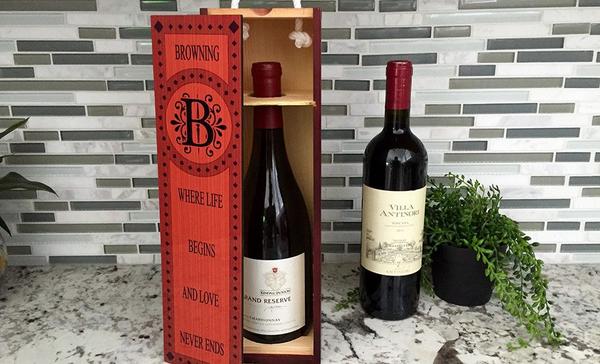 Personalized Decorative Wine Case