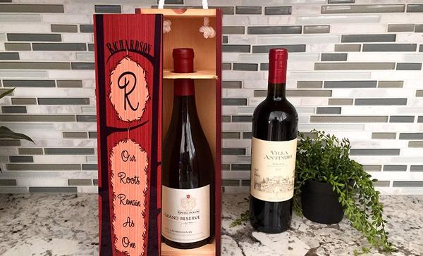 Personalized Decorative Wine Case