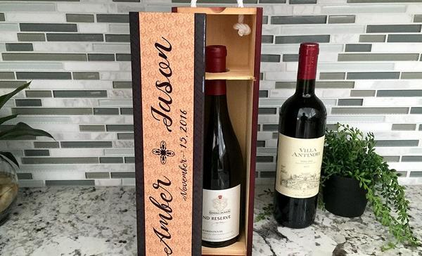 Personalized Decorative Wine Case