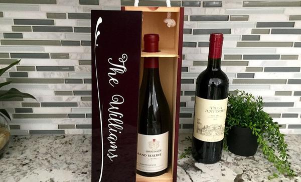 Personalized Decorative Wine Case