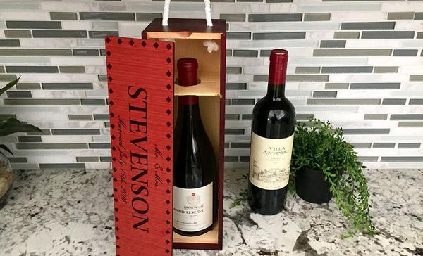 Personalized Decorative Wine Case