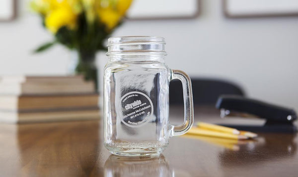 Corporate Gift Item - Mason Jar Mugs - Free Ship