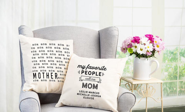 Personalized Throw Pillow Covers for an Awesome Mom